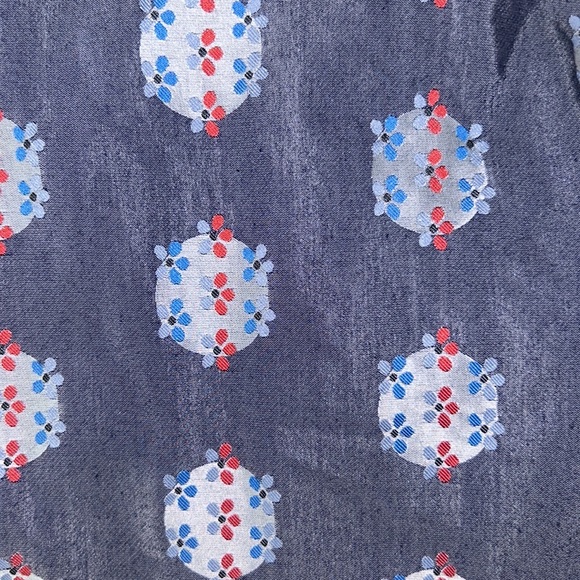 RARE Anthro Eva Franco Abigail Metallic Silver Polka Dot Tie Waist Bow Dress - 2 - Picture 12 of 15